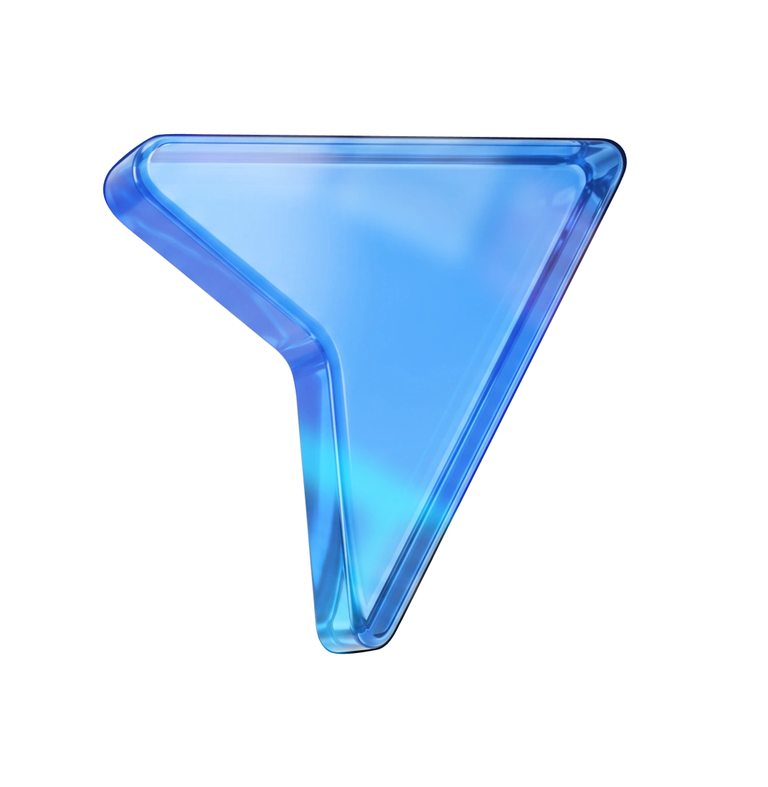 Symbole Gaspa en verre bleu